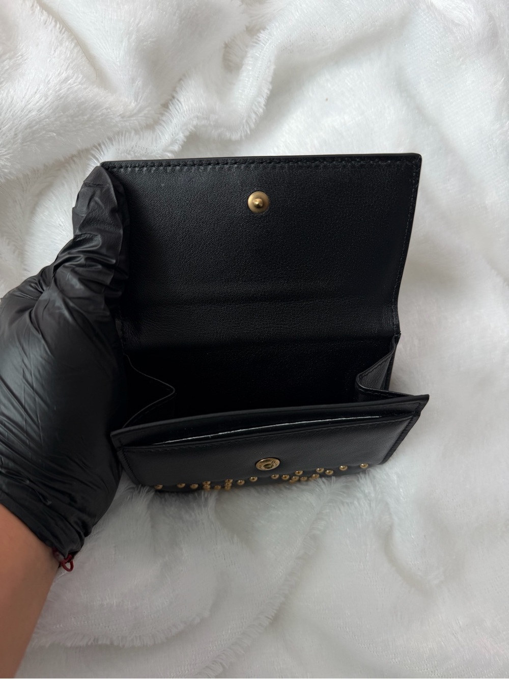Authentic Christian Dior Lady Dior wallet studded zip around leather wallet - Picture 9 of 10